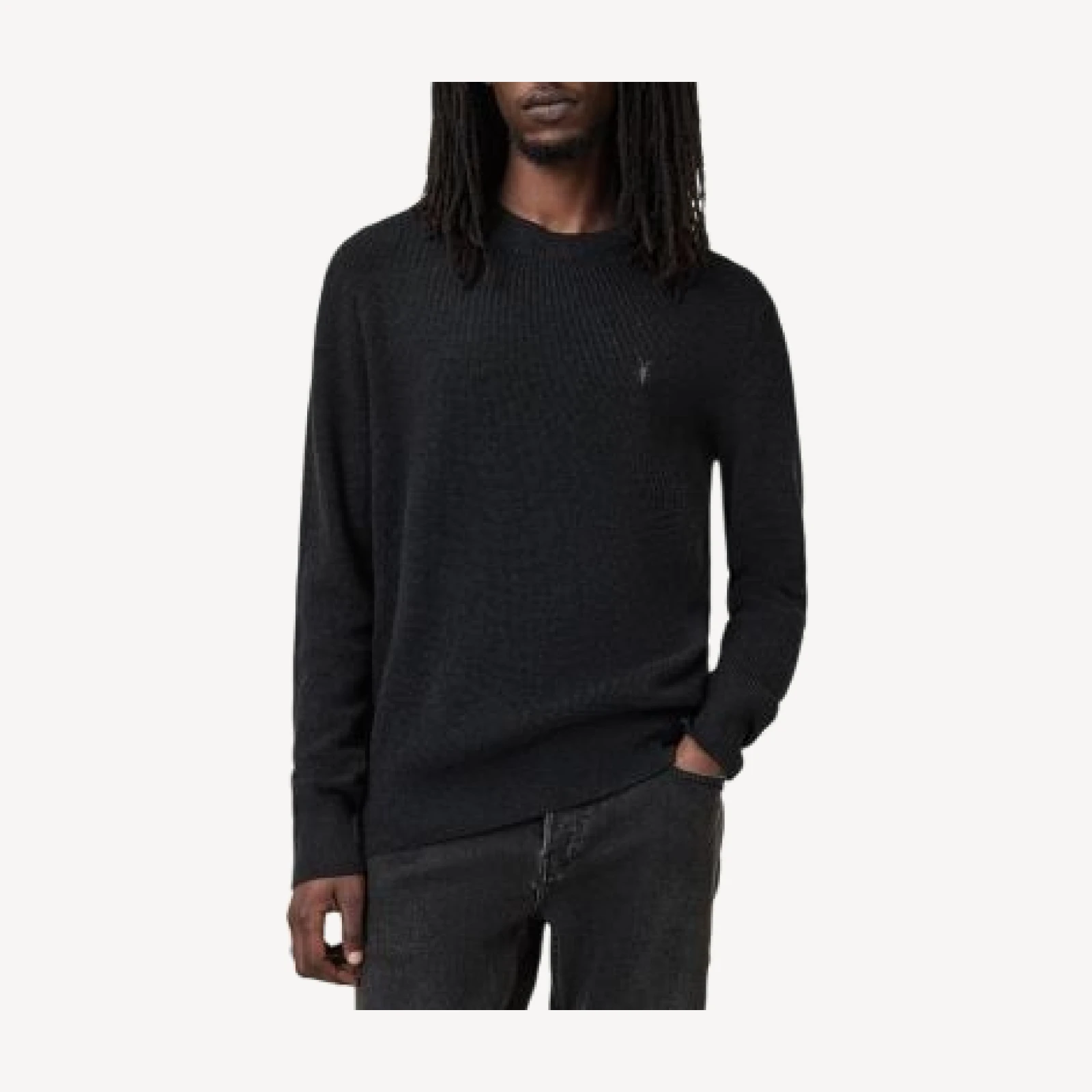 Allsaints Waffle Crewneck Sweater