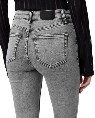 Allsaints Haldan Mid Rise Slim Bootcut Jeans in Washed Grey