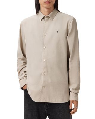 Allsaints Birchwood Slim Fit Long Sleeve Shirt