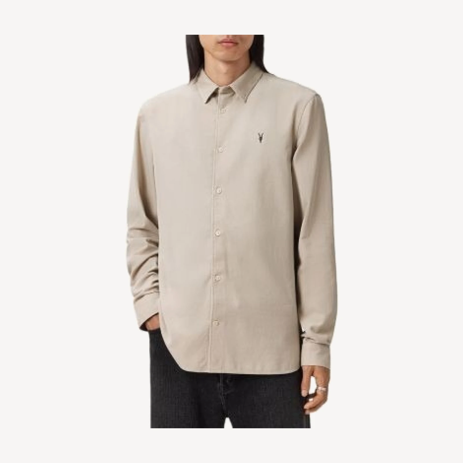 Allsaints Birchwood Slim Fit Long Sleeve Shirt