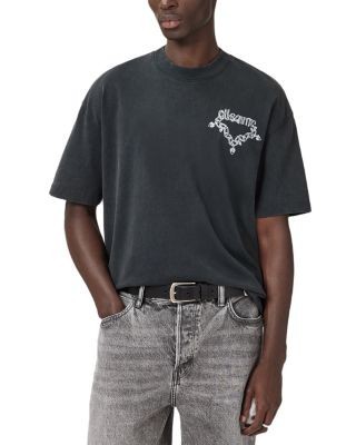 Allsaints Oversized Drip Logo Graphic Tee