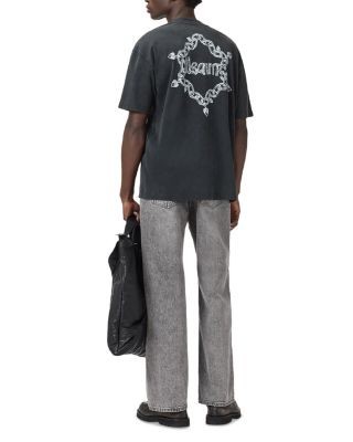 Allsaints Oversized Drip Logo Graphic Tee