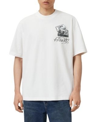 Allsaints Oversized Reel Logo Graphic Tee