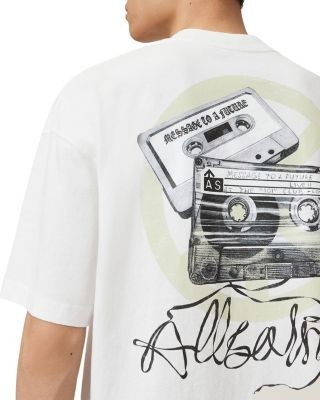 Allsaints Oversized Reel Logo Graphic Tee