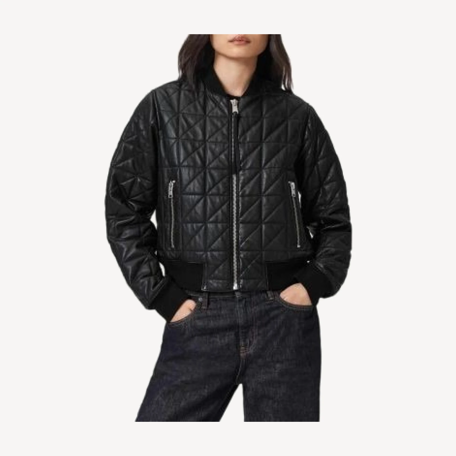 Allsaints Carly Quilt Bomber Jacket