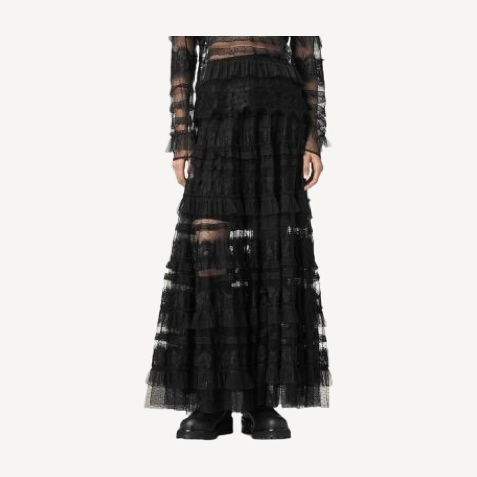 Allsaints Arlea Tulle Maxi Skirt