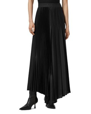 Allsaints Jax Pleated Maxi Skirt