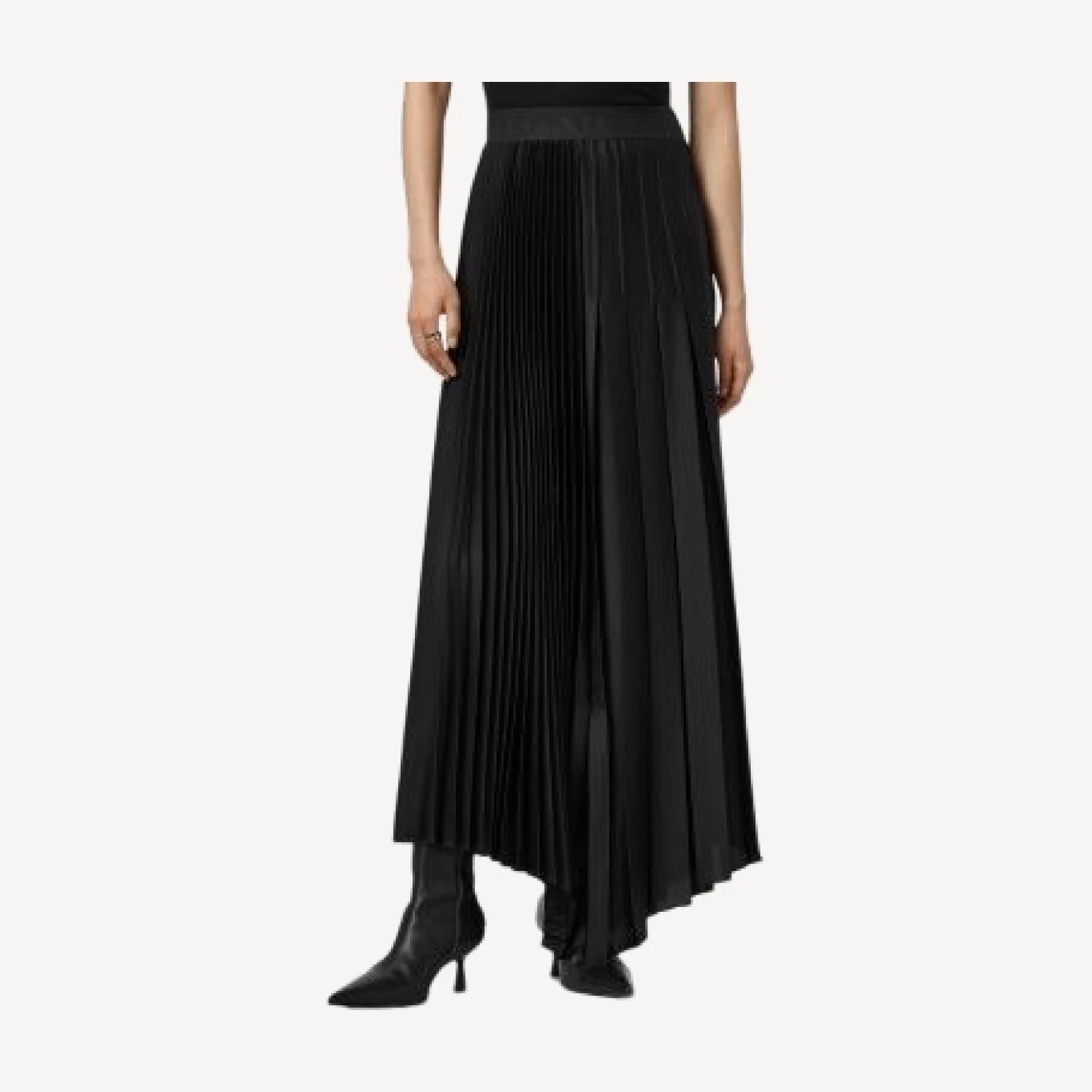 Allsaints Jax Pleated Maxi Skirt