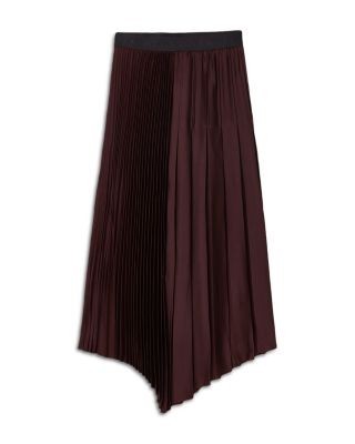 Allsaints Jax Pleated Maxi Skirt