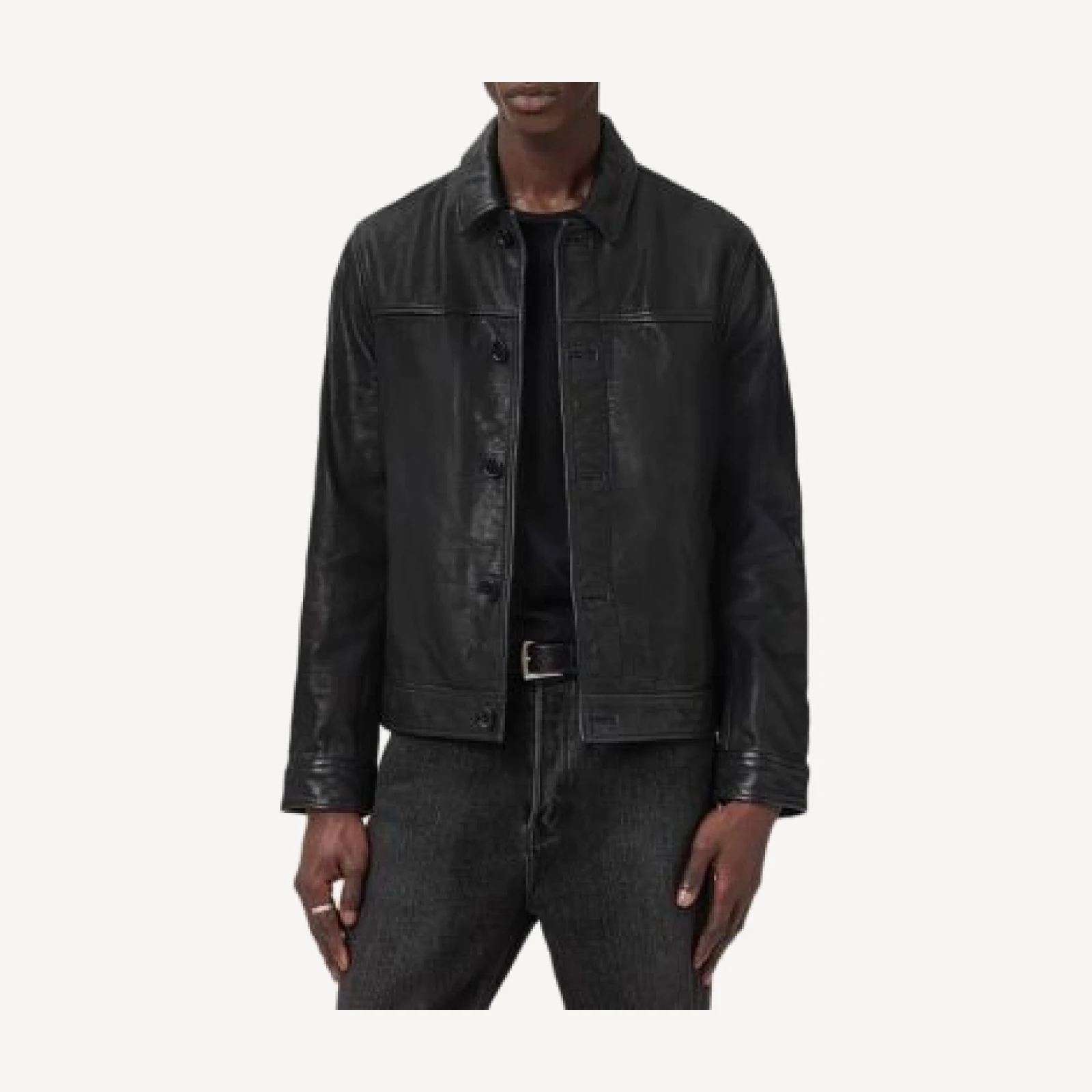 Allsaints Nates Leather Jacket