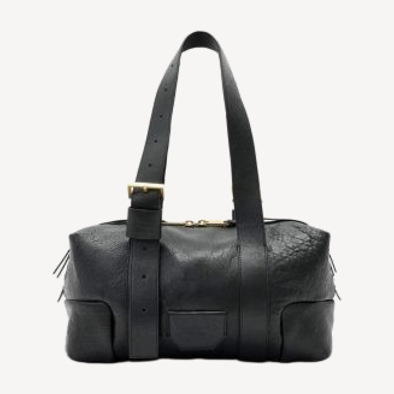 Allsaints Ares Grained Leather Shoulder Bag