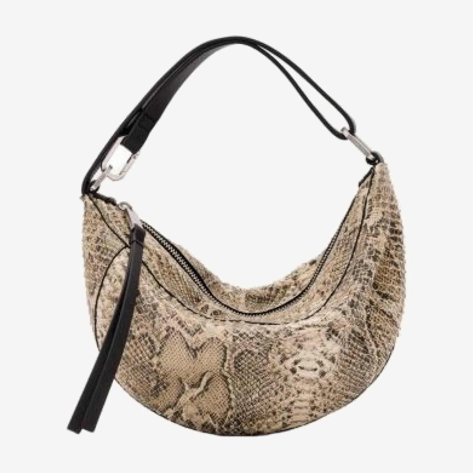 Allsaints Luna Micro Snake Leather Bag