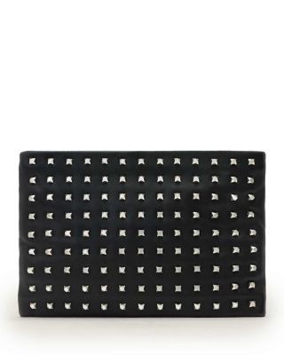 Allsaints Bettina Embellished Leather Clutch