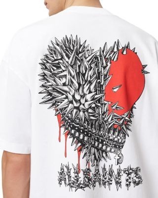 Allsaints Heart Graphic Oversized Tee