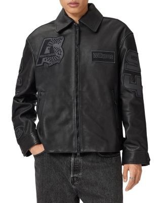 Allsaints Garrison Patch Leather Jacket