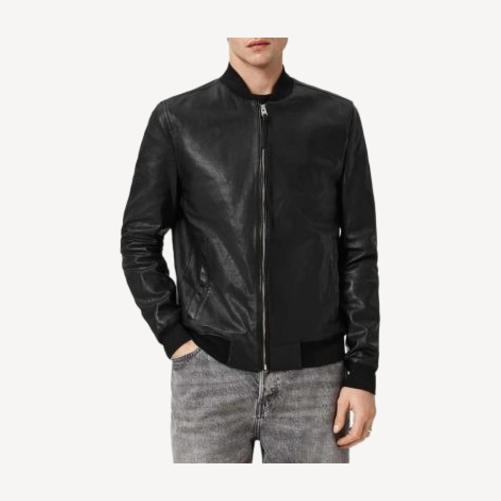 Allsaints Men's Morten Leather Bomber Jacket