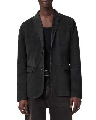 Allsaints Monet Waxed Suede Regular Fit Blazer