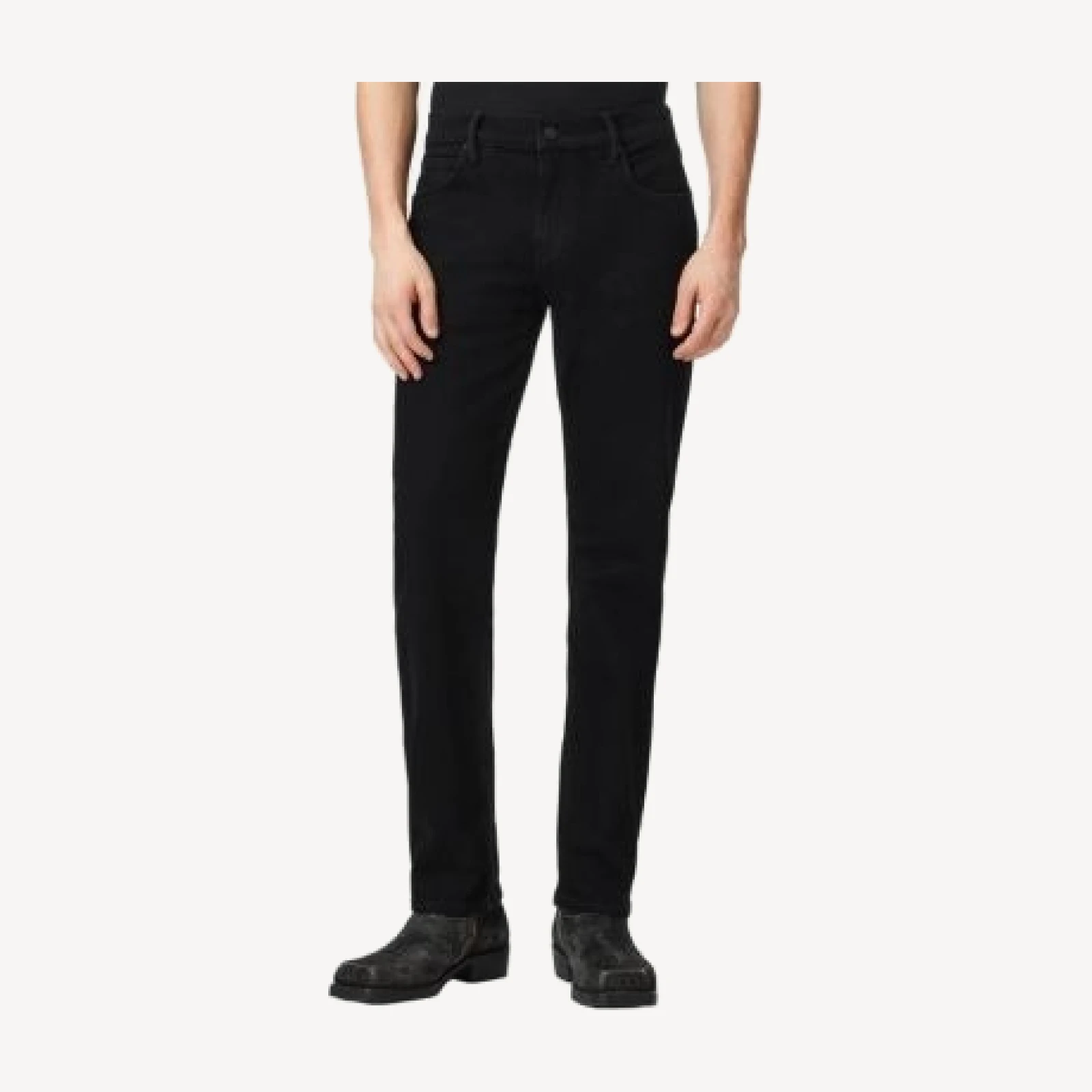 Allsaints Sid Skinny Fit Comfort Jeans in Jet Black