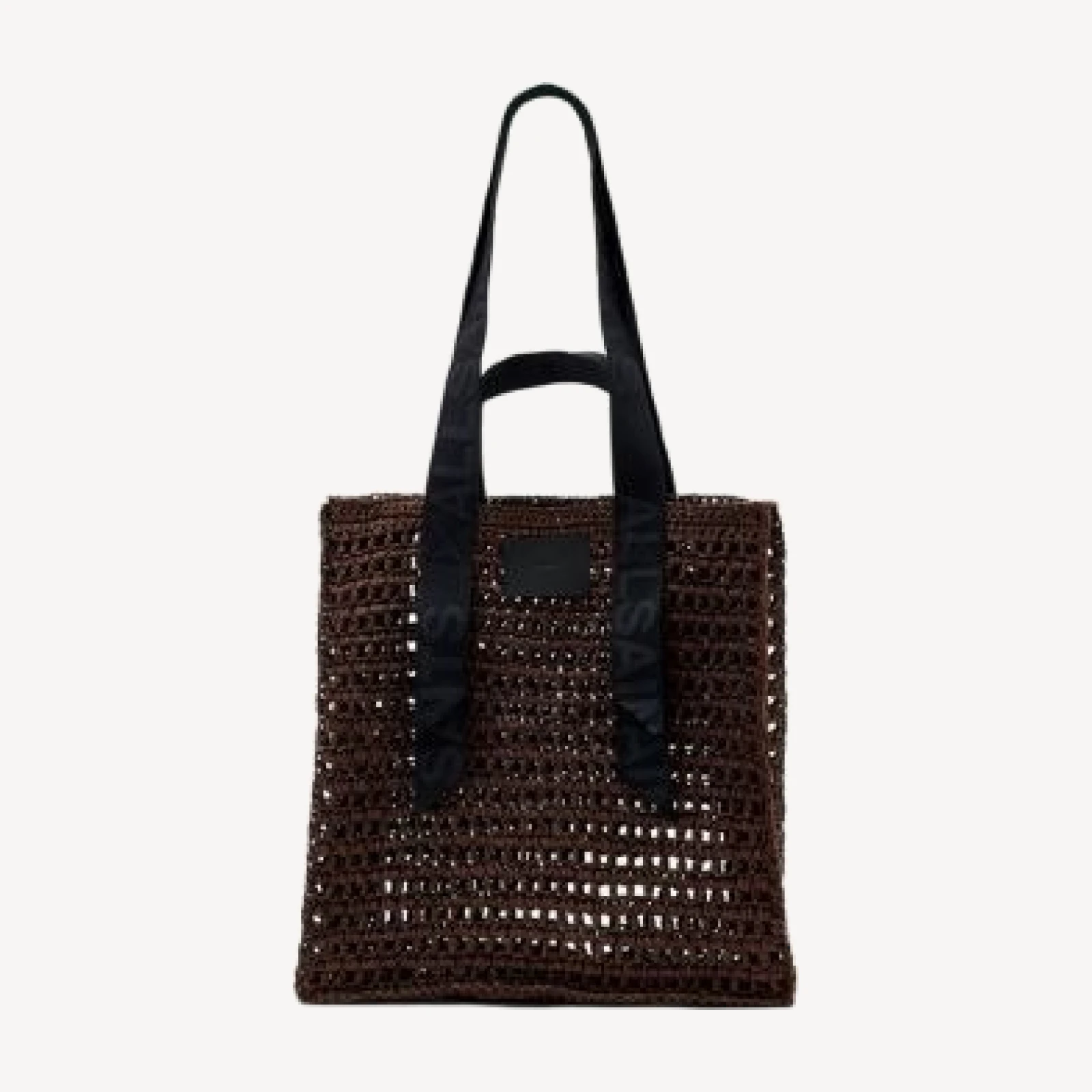 Allsaints Lullah Large Paper Mesh Tote