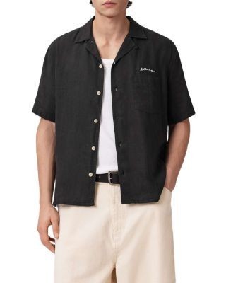 Allsaints Wilder Boxy Fit Short Sleeve Shirt