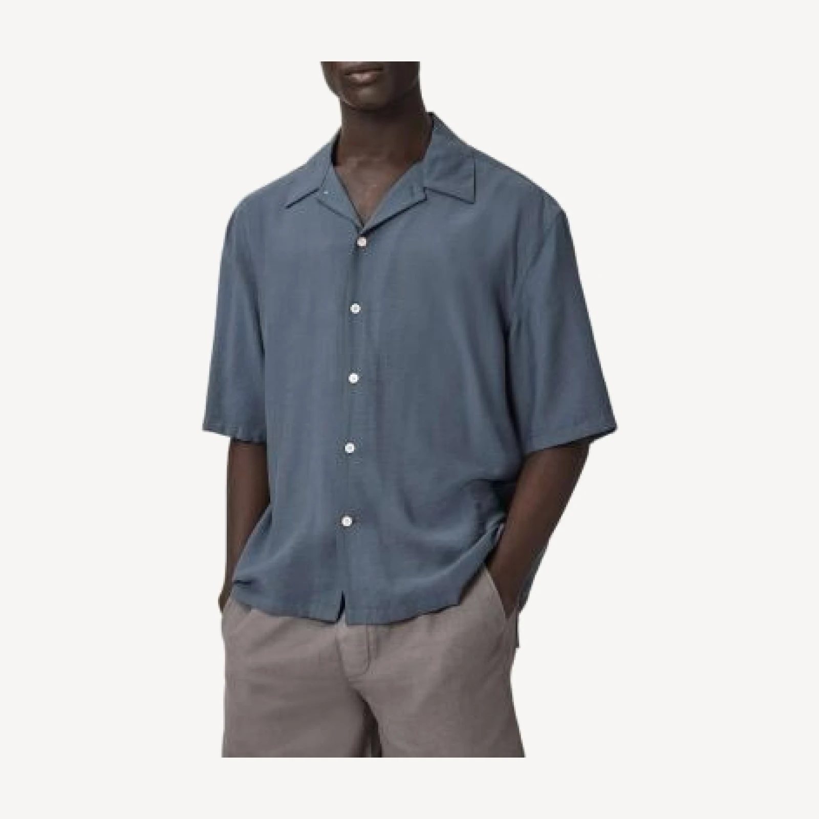 Allsaints Purley Oversized Fit Shirt