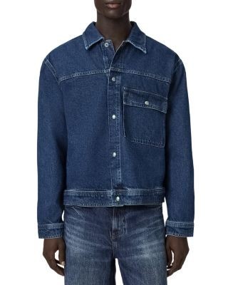 Allsaints Cast Denim Jacket in Dark Indigo