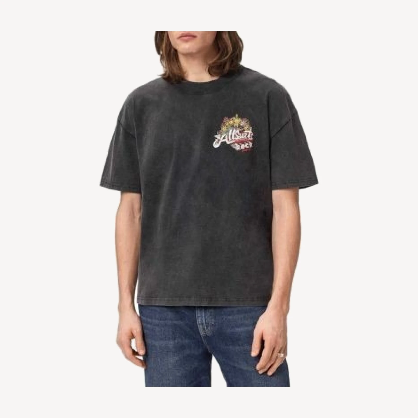 Allsaints International Rock Festival Crewneck T-Shirt