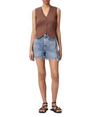 Allsaints Cruz Ribbed Waistcoat