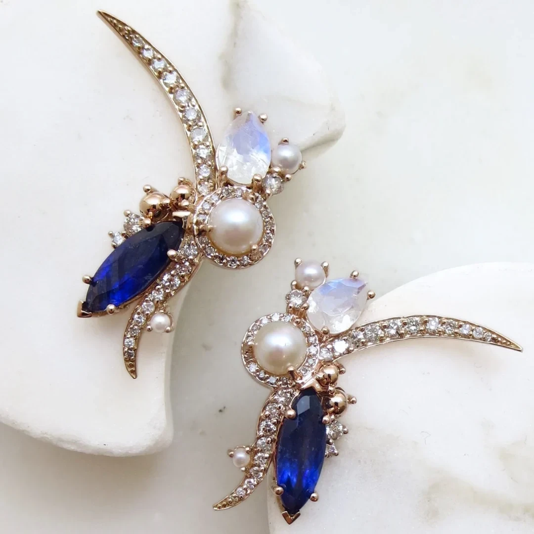 Custom Flying Flower Earrings