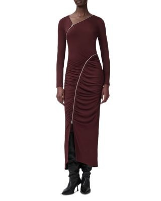 Allsaints Elsie Zipper Maxi Dress