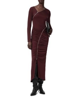 Allsaints Elsie Zipper Maxi Dress