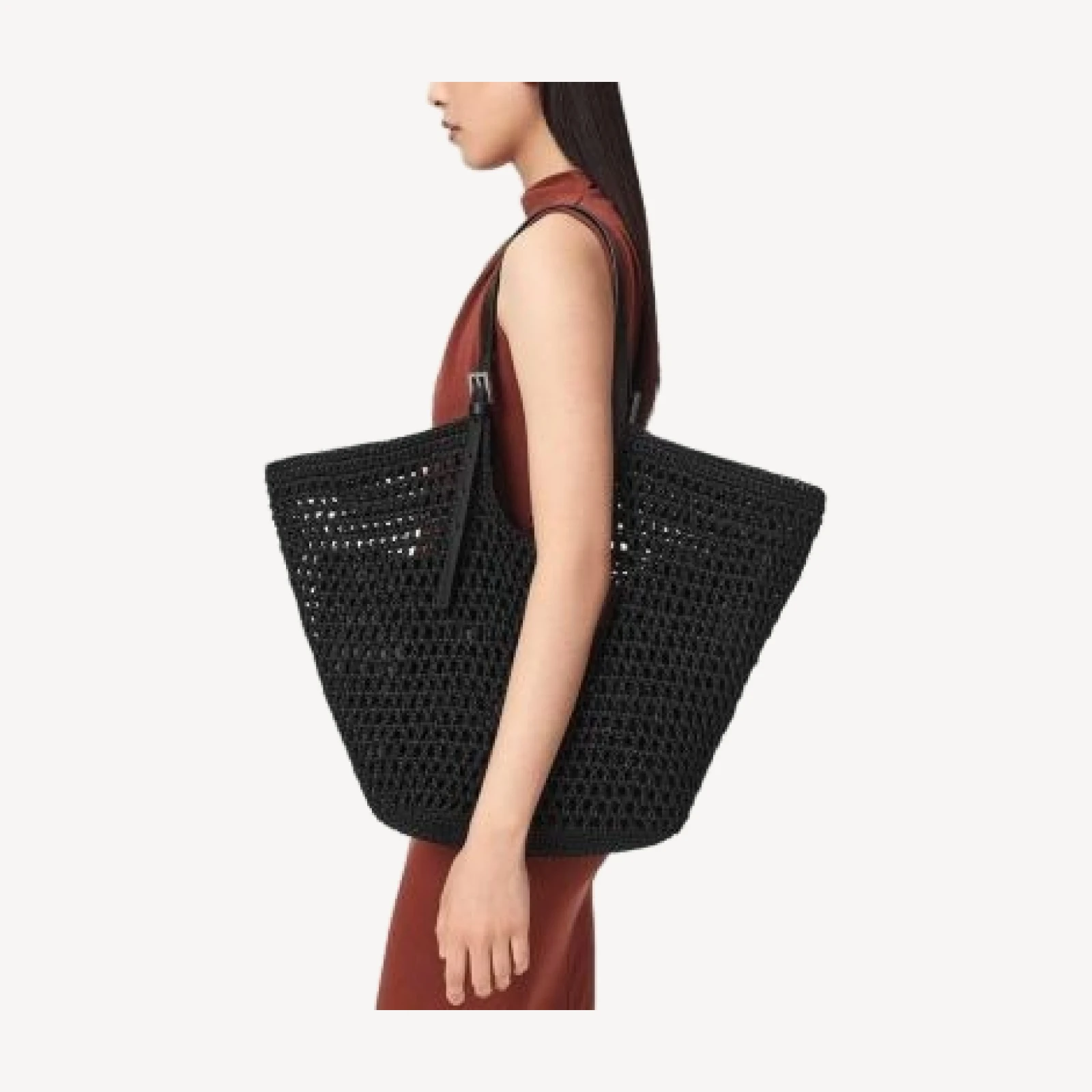Allsaints Ara Large East/West Cotton Knit Tote