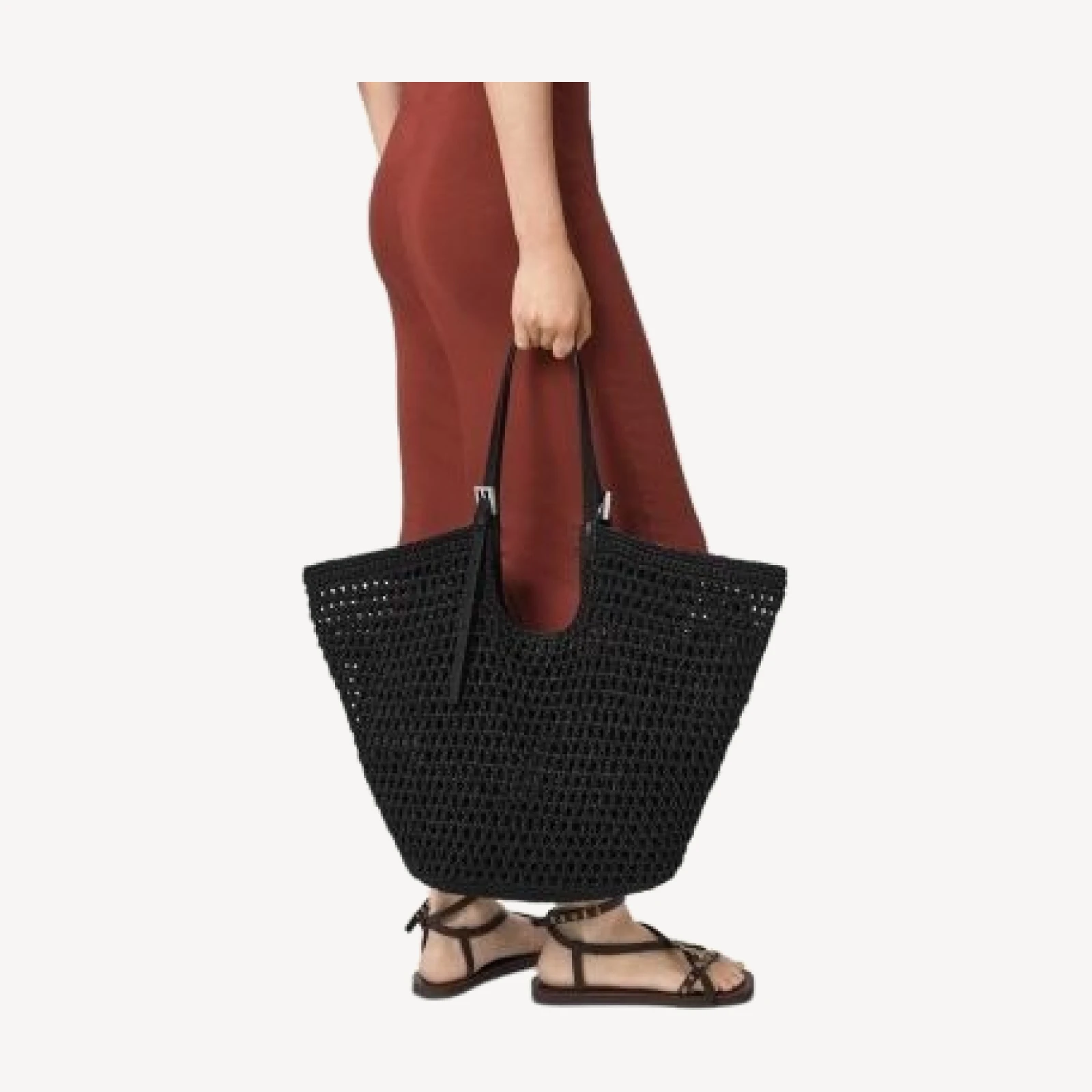 Allsaints Ara Large East/West Cotton Knit Tote