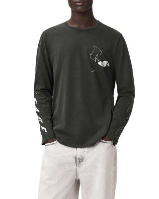 Allsaints Upstaged Logo Graphic Crewneck Shirt
