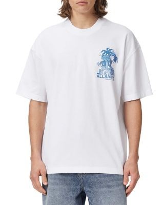 Allsaints Bulldog Cat Tropical Graphic T-Shirt