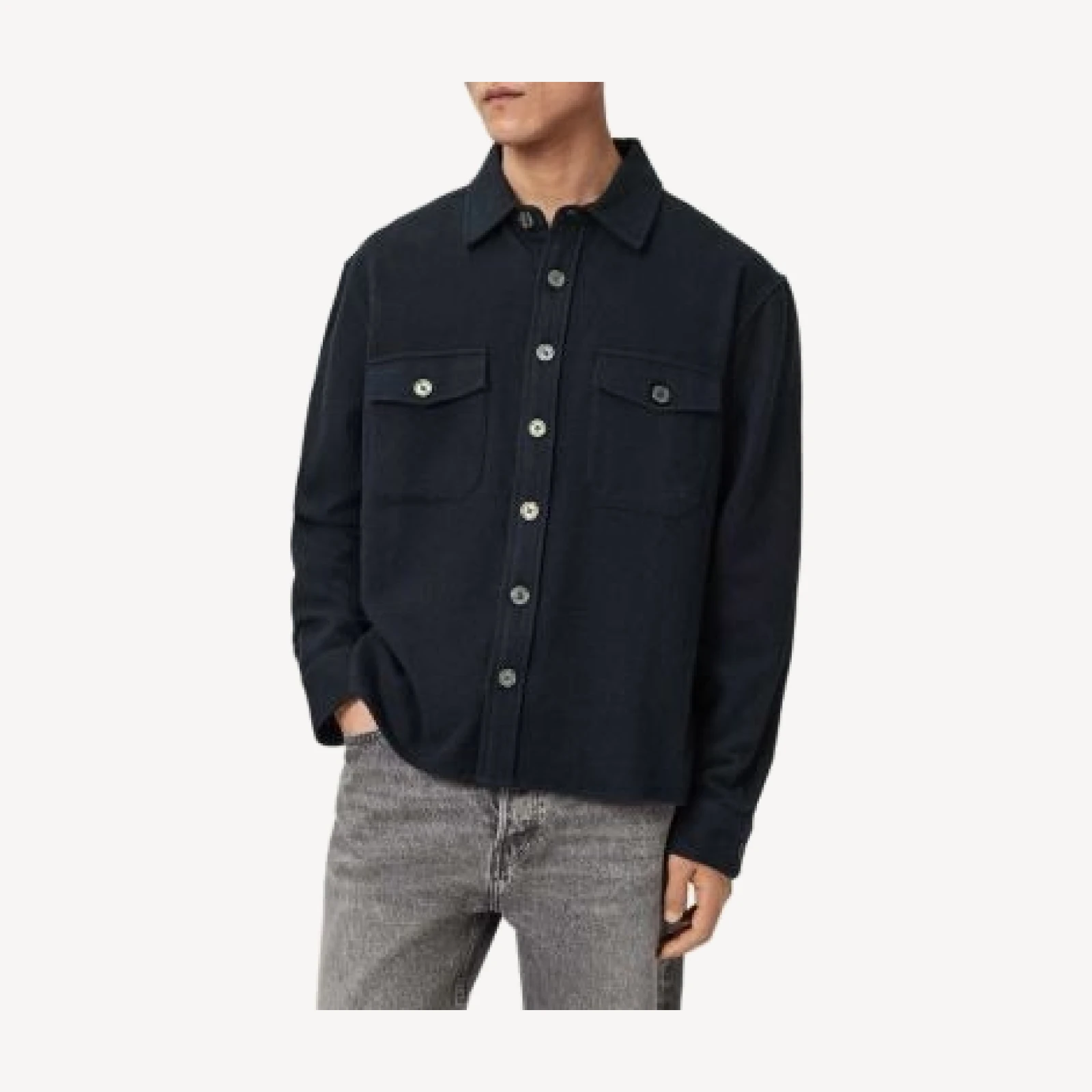 Allsaints Haiku Patch Pocket Shirt