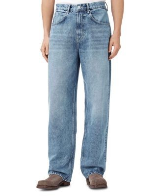 Allsaints Rivet Relaxed Fit Slouch 31 Jeans in Light Indigo
