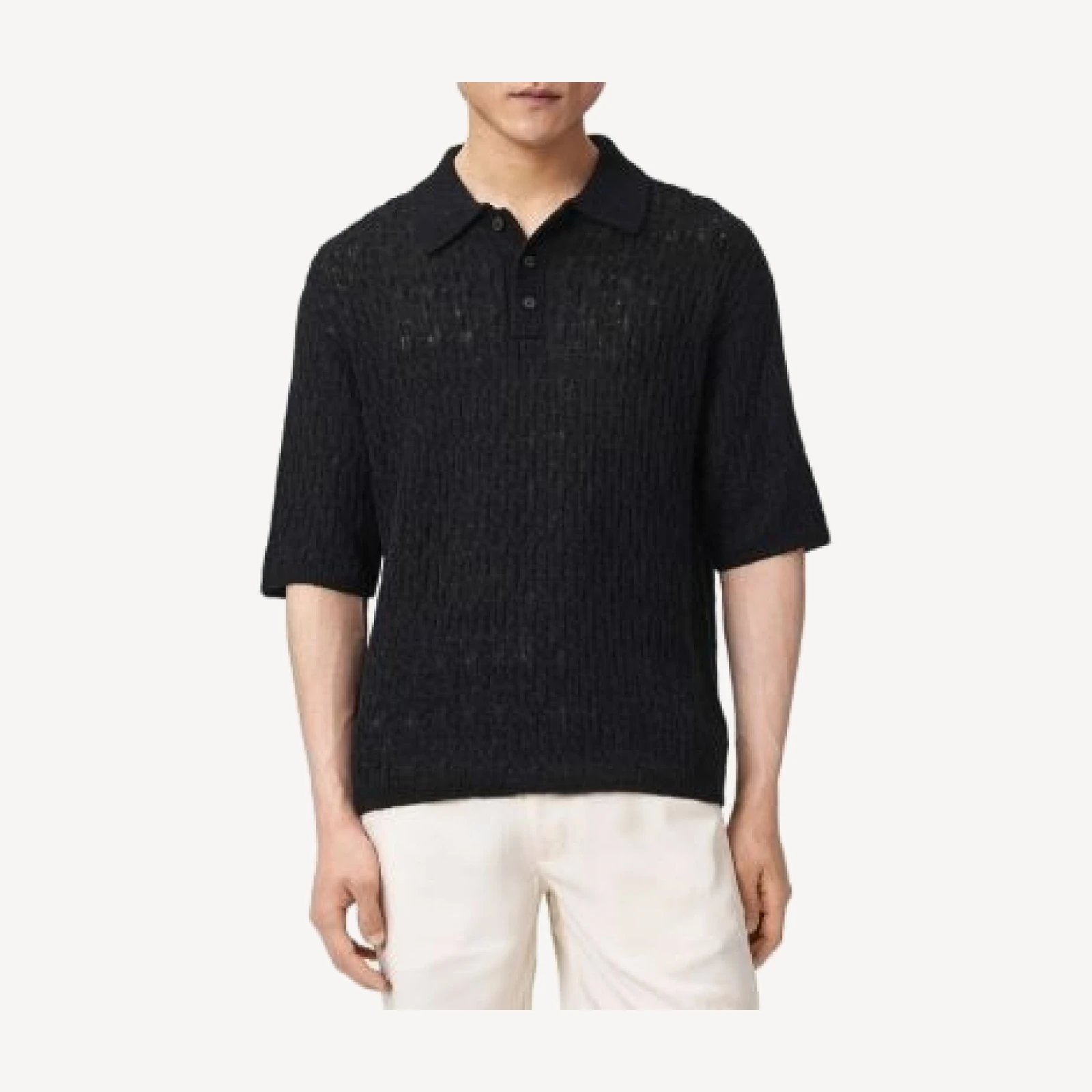 Allsaints Cyclone Knit Polo Shirt