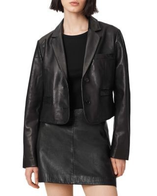 Allsaints Apton Leather Blazer