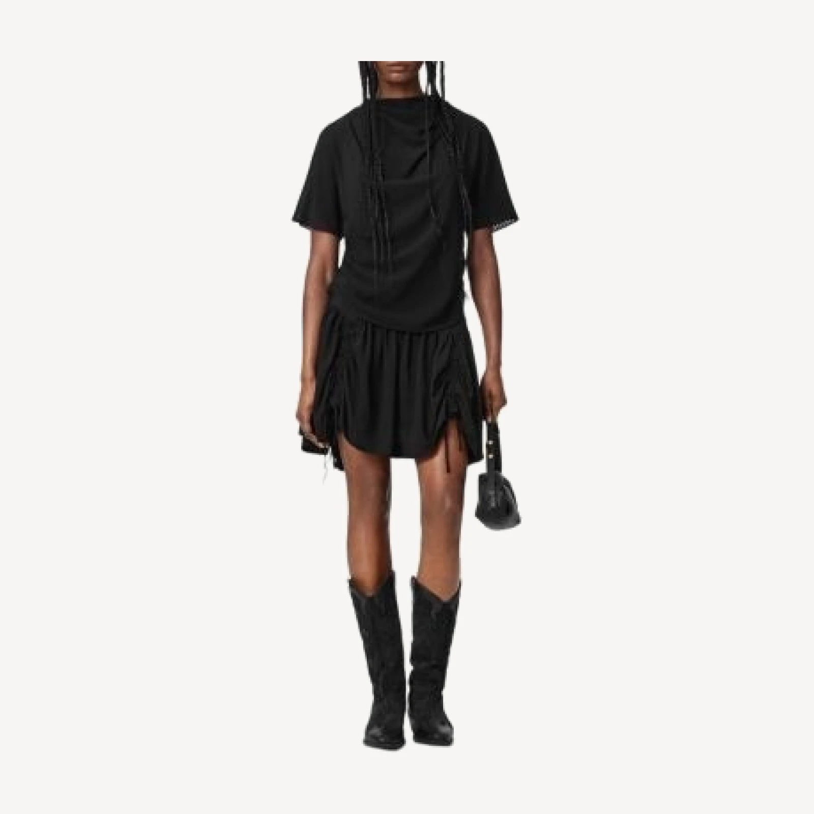 Allsaints Aria Check Skirt