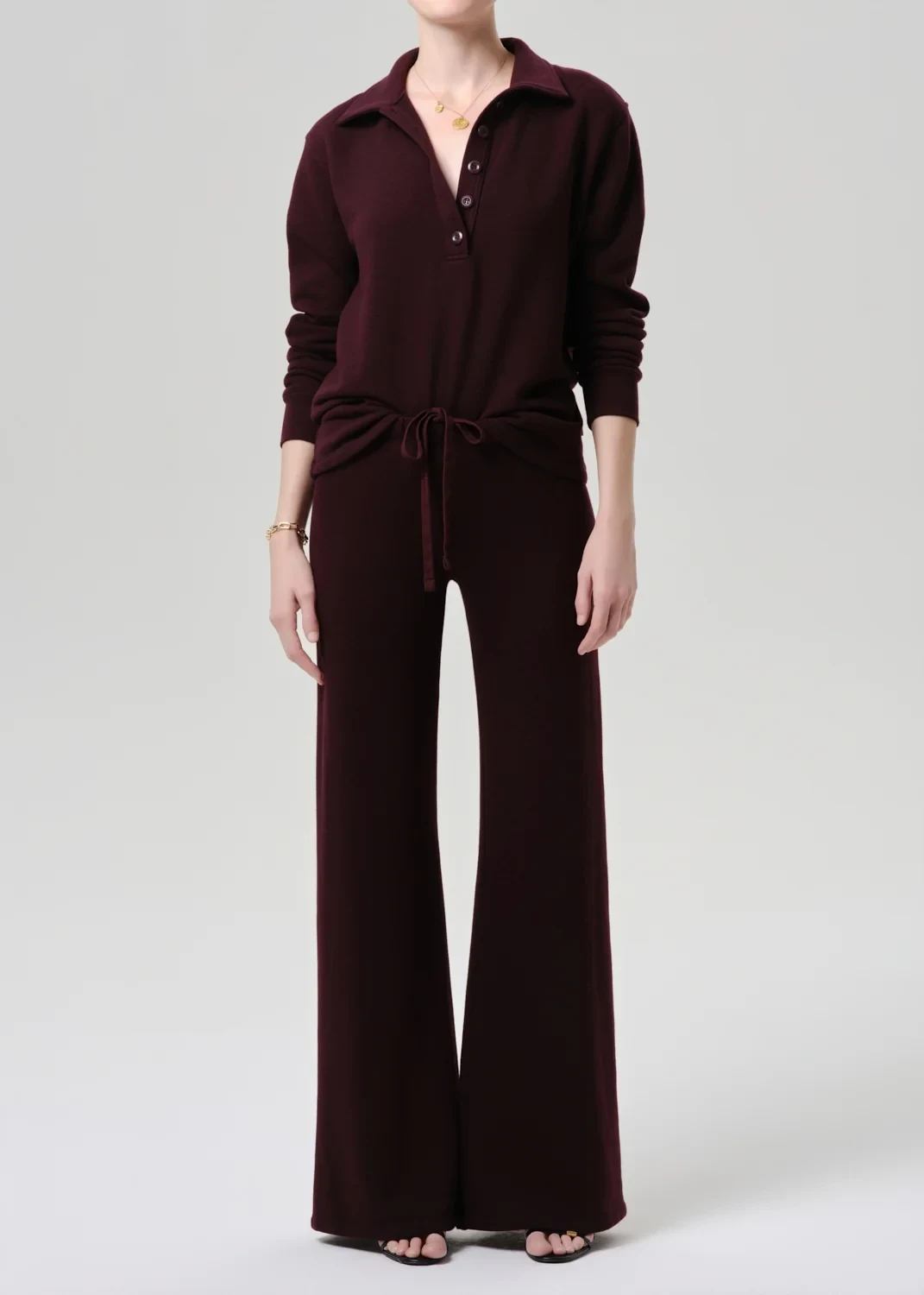 Nora Pull On Pant in Mahogany
