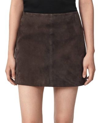 Allsaints Renai Suede Mini Skirt