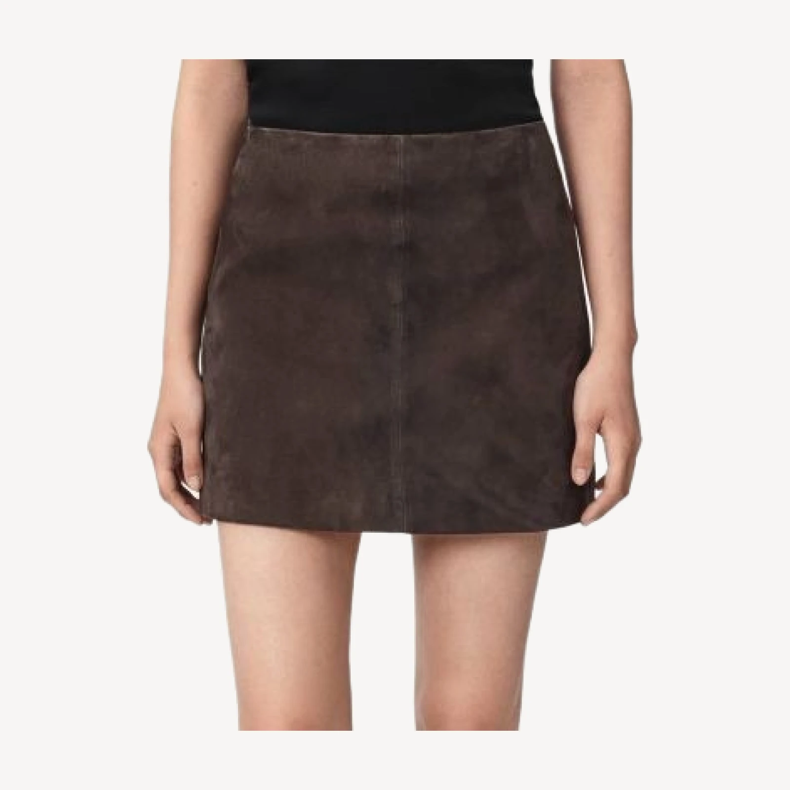Allsaints Renai Suede Mini Skirt