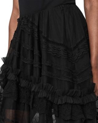 Allsaints Jen Textile Skirt