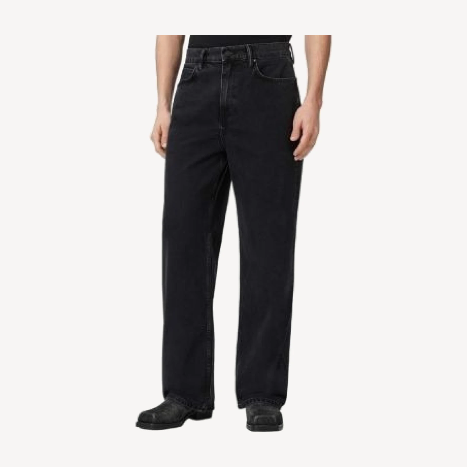 Allsaints Lenny Jeans in Washed Black