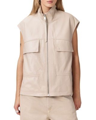 Allsaints Flor Leather Vest