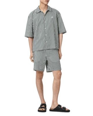 Allsaints Chopin Straight Fit 6.3 Stripe Shorts