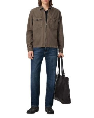 Allsaints Reid Straight Fit Jeans in Dark Indigo