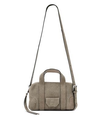 Allsaints Ares Small Embossed Leather Compact Crossbody Bag