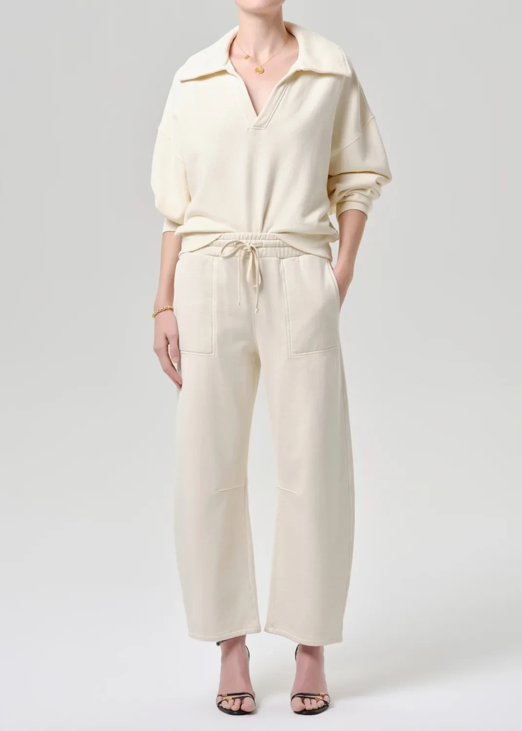 Freya Sweatpant in Cream